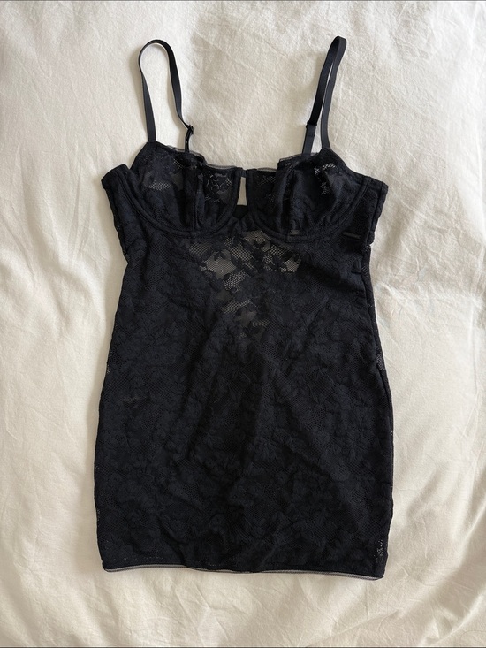 Savage X Fenty Tops - Savage X Fenty Black Lace Bodysuit Slip